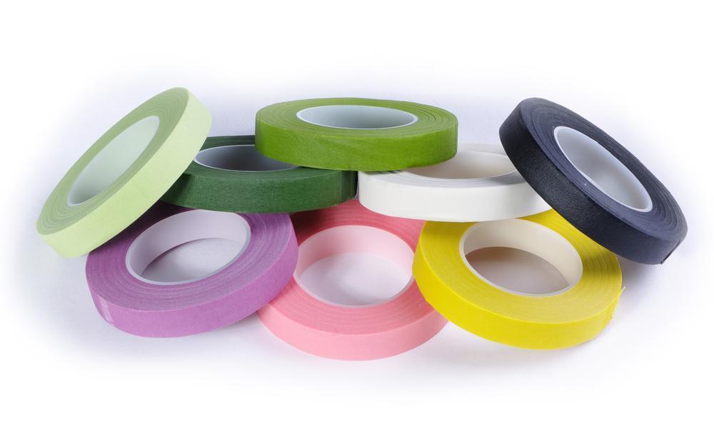 Flower tape 13 mm, zelená tmavá