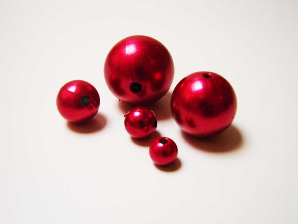 Perličky OASIS®, Ø  8 mm, červená tmavá