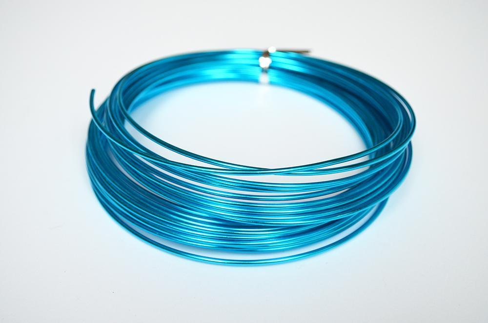 Drát hliníkový OASIS®, 2 mm, 10 m, 100 g, modrá tyrkysová