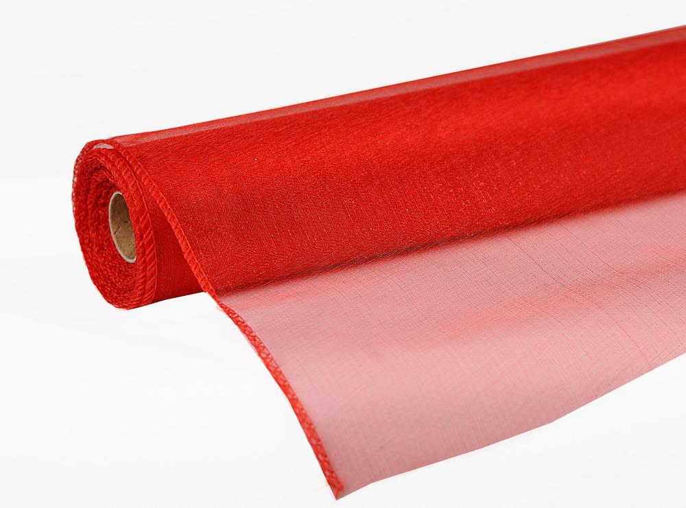 Role organza SNOW 12cm x 9,1m, červená 5139