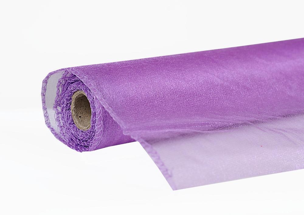 Role organza SNOW 12cm x 9,1m, fialová tmavá 5128