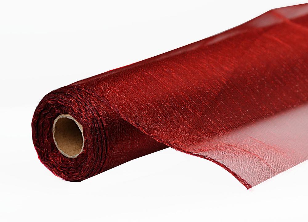 Role organza SNOW 12cm x 9,1m, vínová 5091