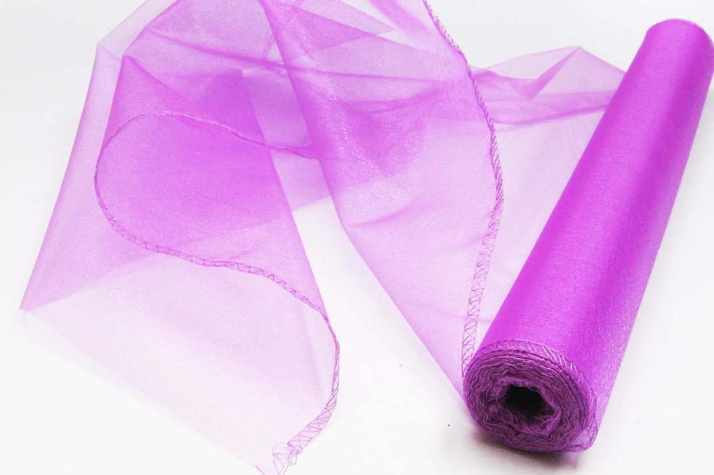Role organza SNOW 36cm x 9,1m, fialová tmavá 5128
