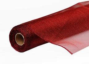 Role organza SNOW 36cm x 9,1m, vínová 5091