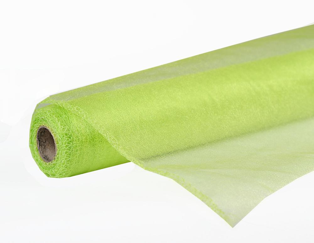 Role organza SNOW 36cm x 9,1m, zelená světlá 5072