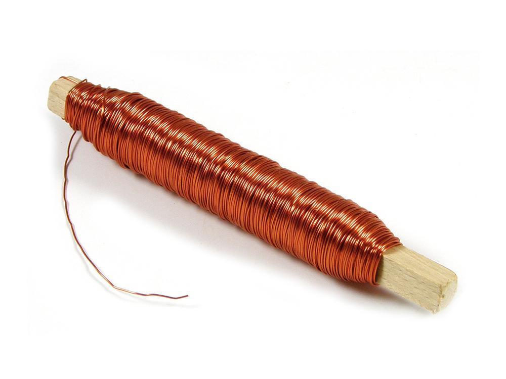 Drát na dřívku, 0,5 mm, 100 g, oranžová
