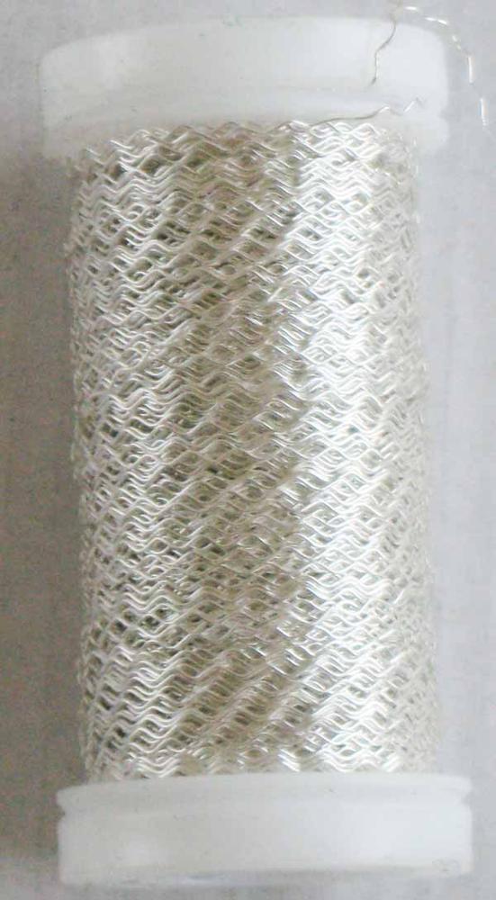 Drát na cívce ZIGZAG, 0,3 mm, 50 g, stříbrná