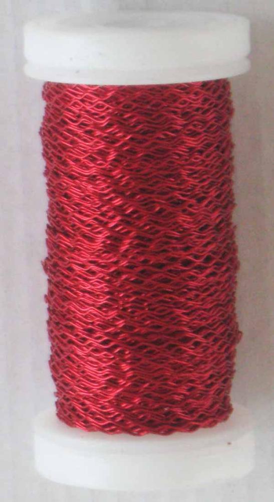 Drát na cívce ZIGZAG, 0,3 mm, 50 g, červená