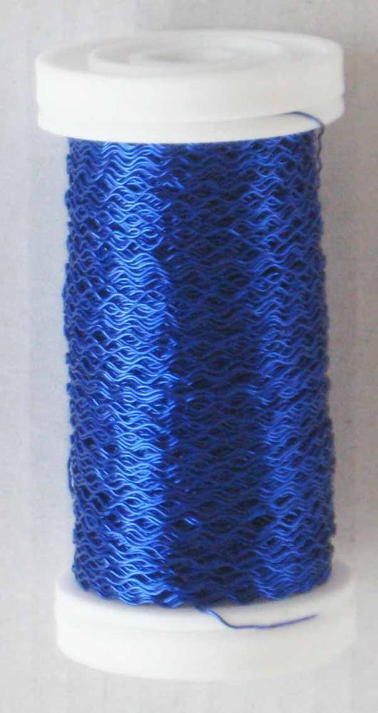 Drát na cívce ZIGZAG, 0,3 mm, 50 g, modrá