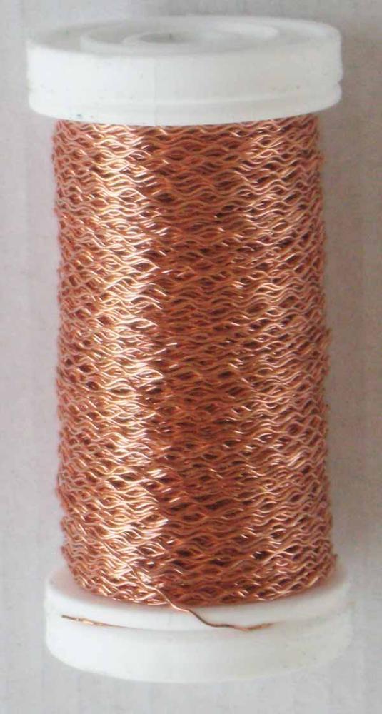 Drát na cívce ZIGZAG, 0,3 mm, 50 g, měděná