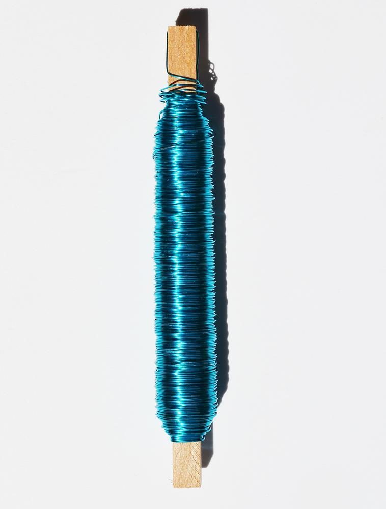 Drát na dřívku, 0,5 mm, 100 g, modrá tyrkysová