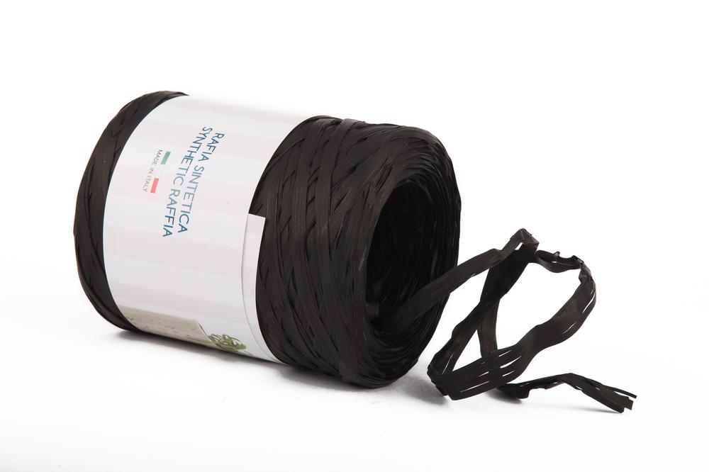 Poly raphia 6802 (matná) 5mm x 200m, černá 18