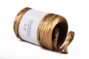 Poly raphia 6802 (matná) 5mm x 200m, zlatá kovová 33