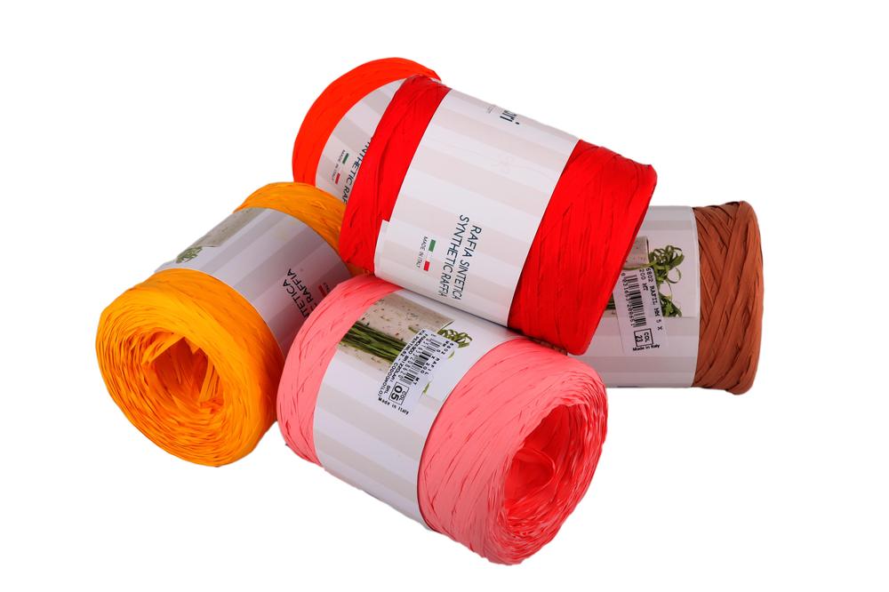 Poly raphia 6802 (matná) 5mm x 200m, modrá tyrkysová 38