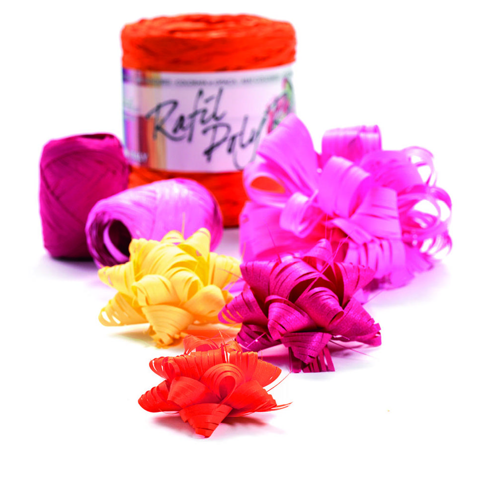 Poly raphia 6802 (matná) 5mm x 200m, purpurová kovová 47