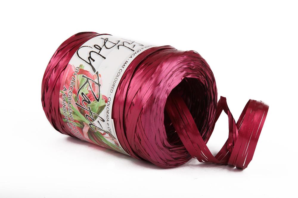 Poly raphia 6802 (matná) 5mm x 200m, purpurová kovová 47