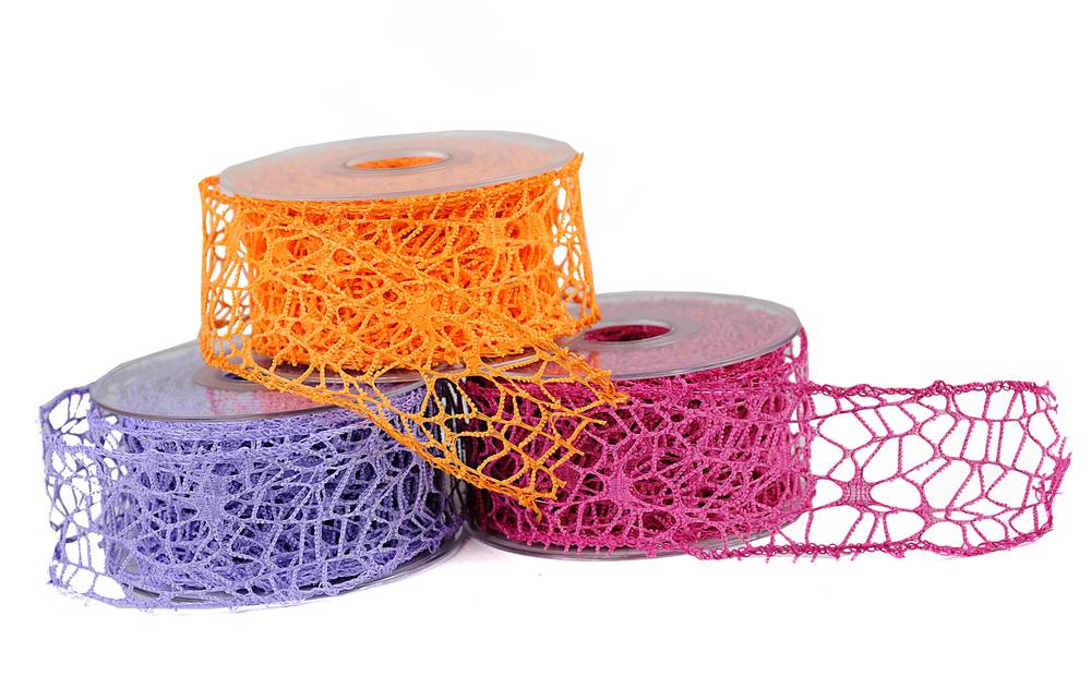 Stuha big spider,  5cm x 9,1m, bílá 23