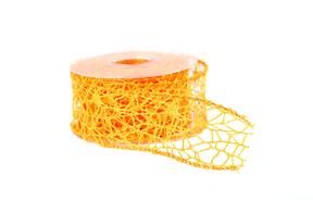 Stuha big spider,  5cm x 9,1m, oranžová sv. 45