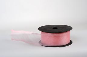 Stuha organza SNOW,  4cm x 9,1m, starorůžová 5021