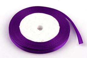 Stuha satén,  0,65cm x 23m, fialová 87