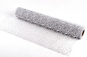 Role big spider glitter, 50cm x 4,6m, bílá 23