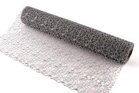 Role big spider glitter, 50cm x 4,6m, stříbrná 22