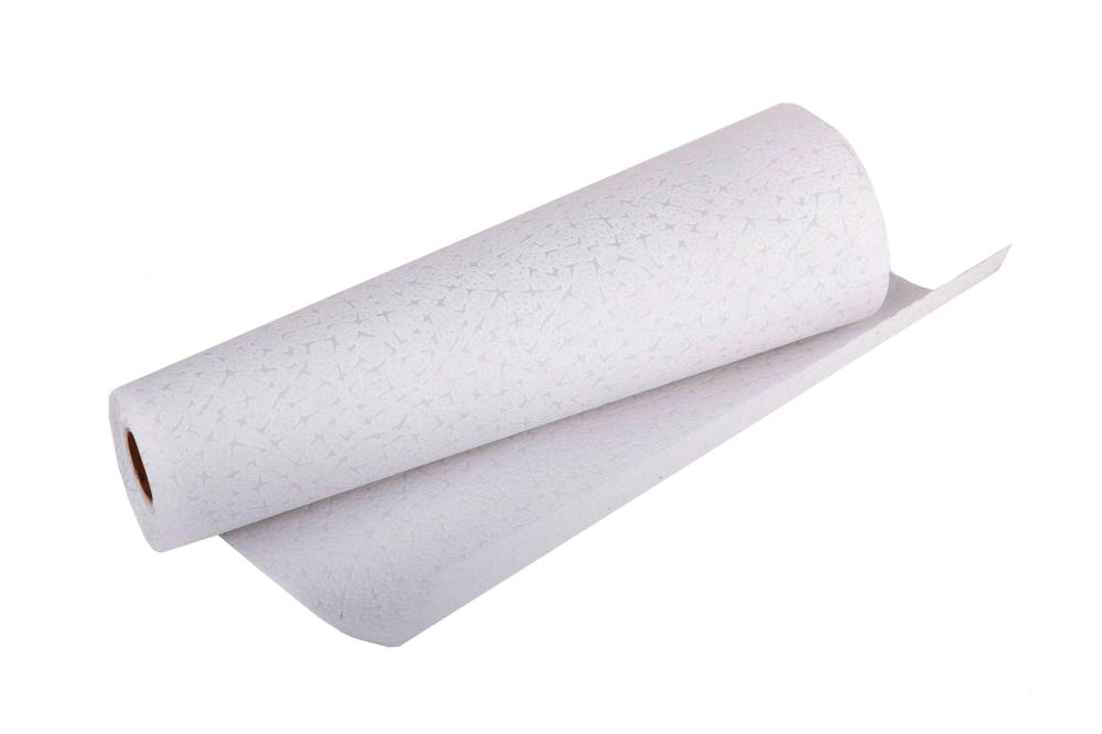 Vlizelin ražený 30cm x 4,6m 73-BÍLÁ