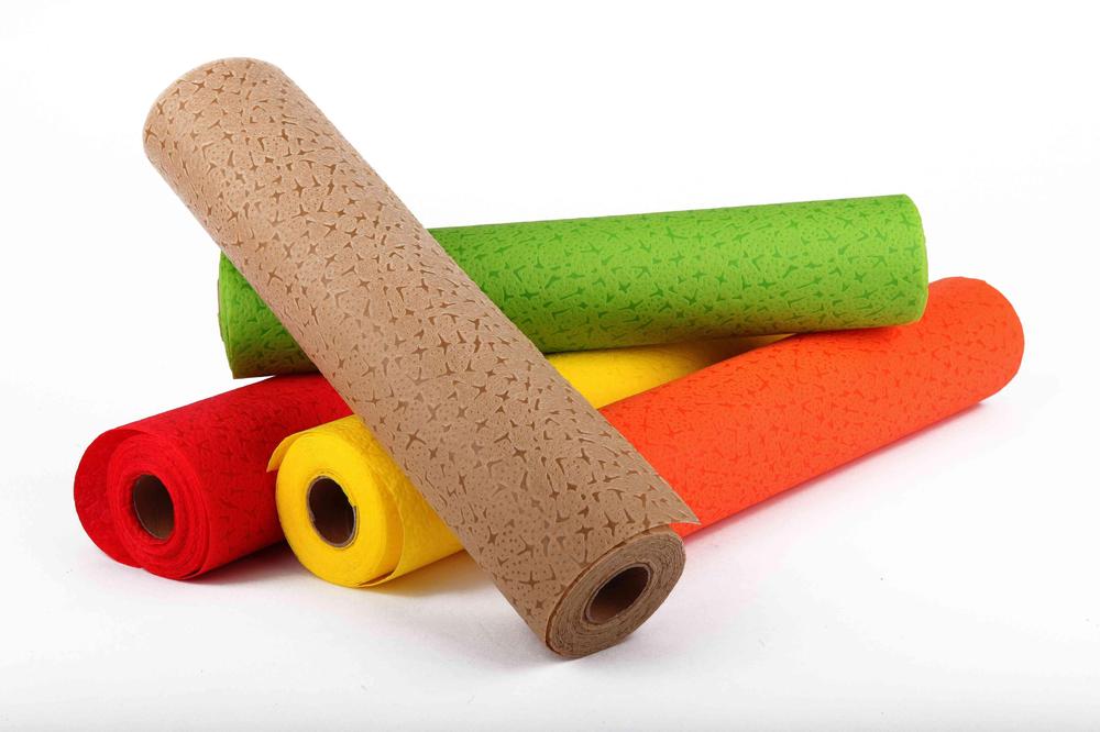 Vlizelin ražený 30cm x 4,6m 79-KRÉMOVÁ