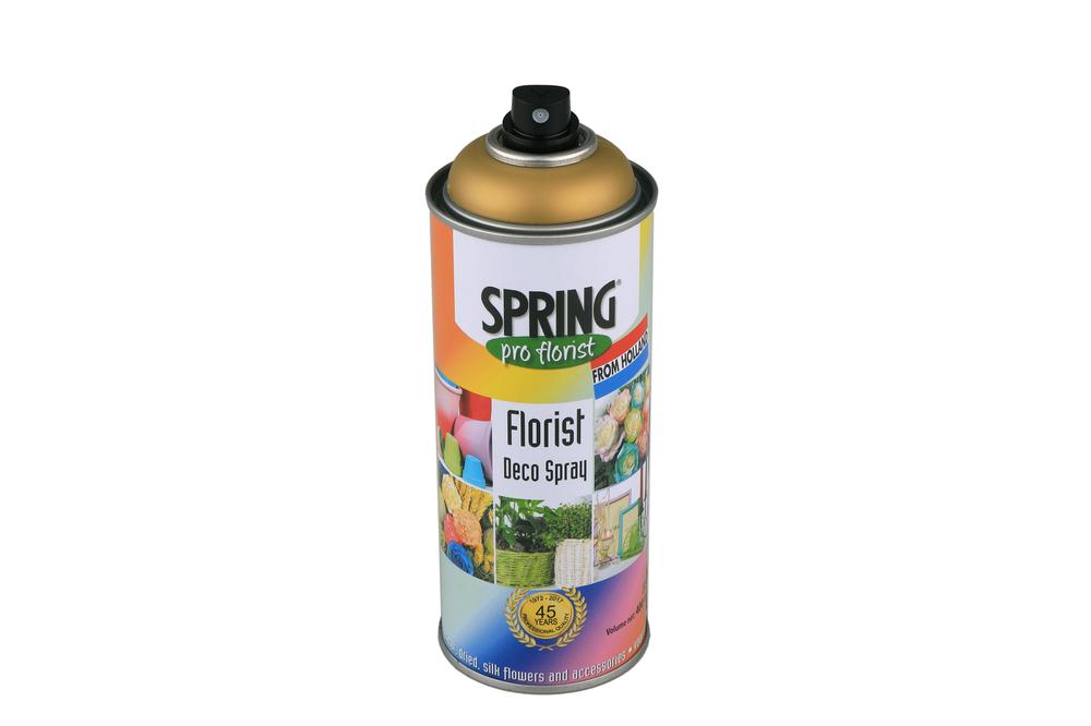 Barva ve spreji spring 400ml zlatá jasná 002