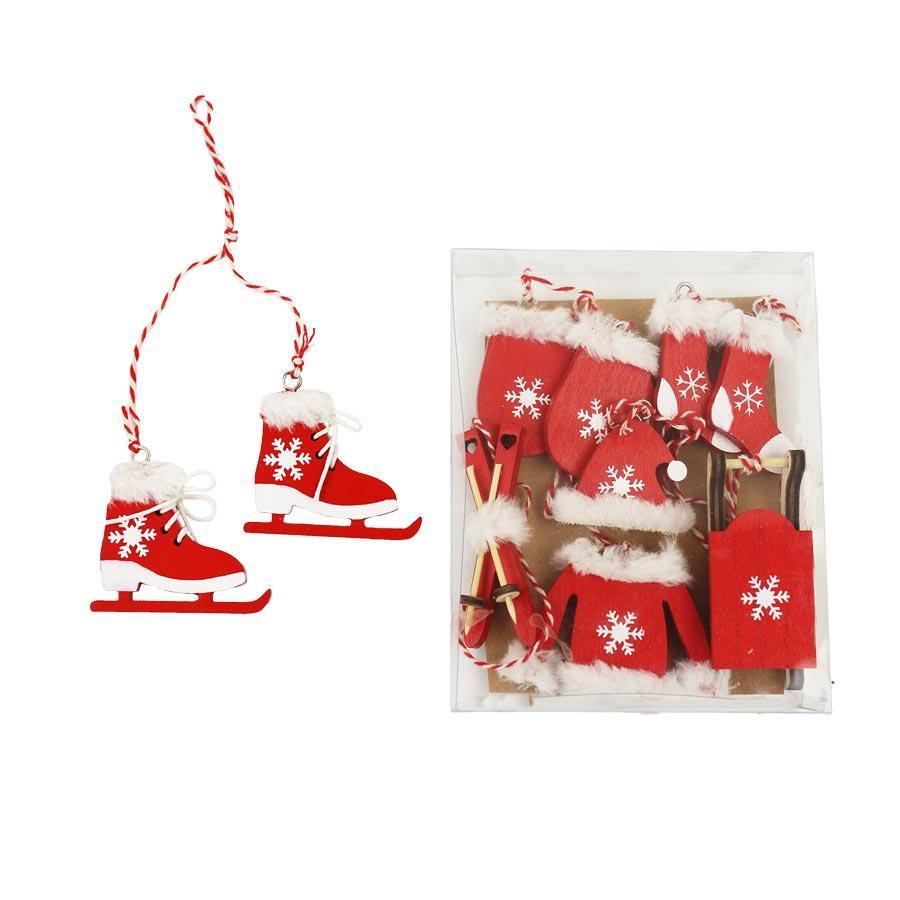 Vánoční ozdoby, 10ks D0832/C