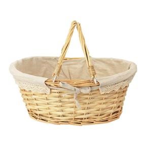 Košík se dvěma uchy přírodní