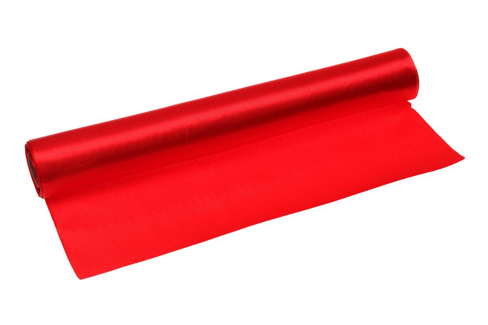 Role satén 36cm x 9,1m, červená 50