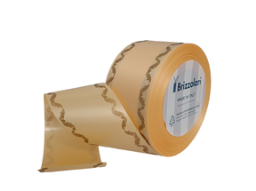 Stuha smuteční klasická,  5cm x 50m, krémová 22