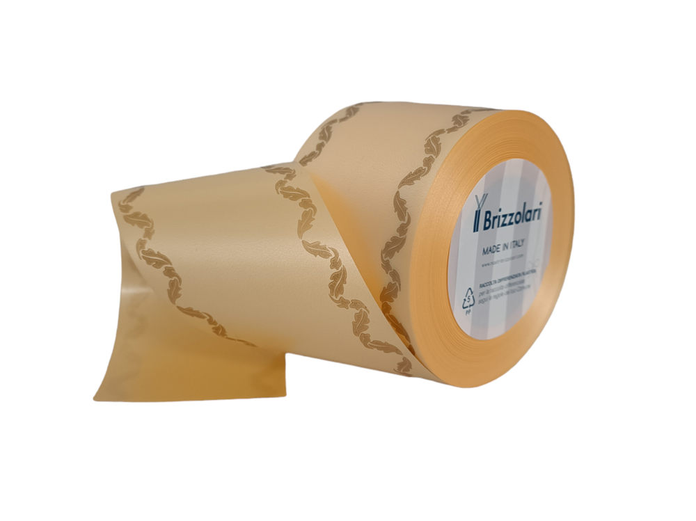 Stuha smuteční klasická,  7cm x 50m, krémová 22