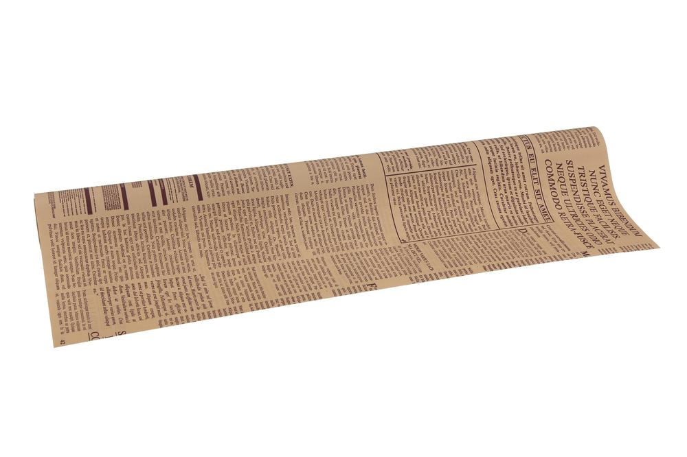 Role fólie 50cm x 9,1m noviny, béžová/borůvka