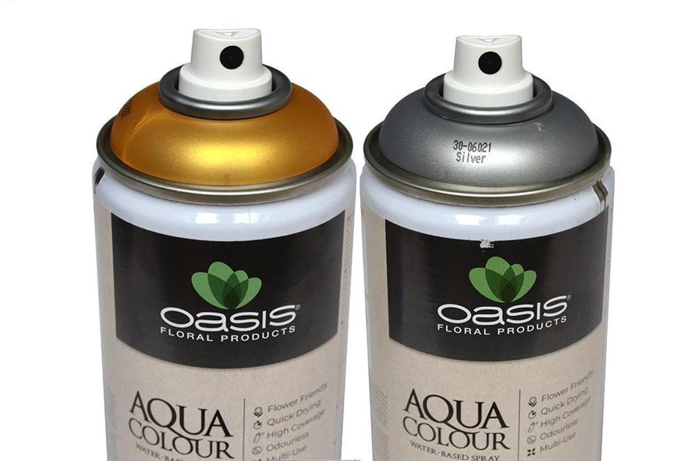 Barva ve spreji OASIS® Aqua Color Spray, 400 ml, zlatá