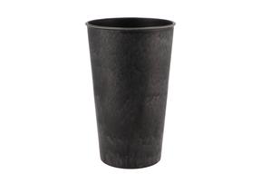 Plast-váza MELAMINE, Ø 18 cm, v. 28 cm, šedá antracitová
