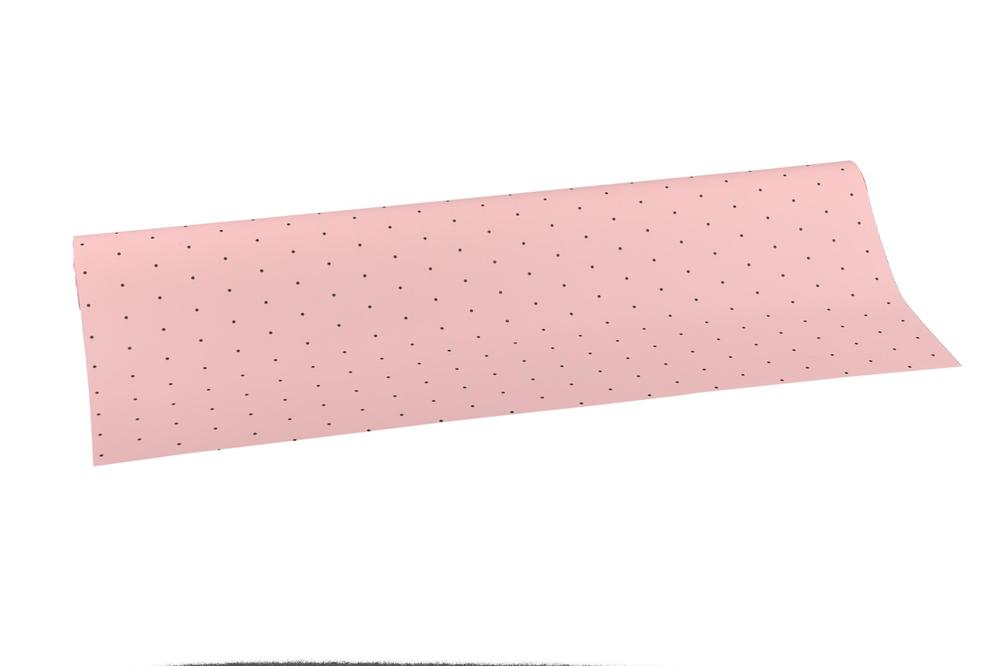 Role fólie 50cm x 9,1m tečka, růžová světlá