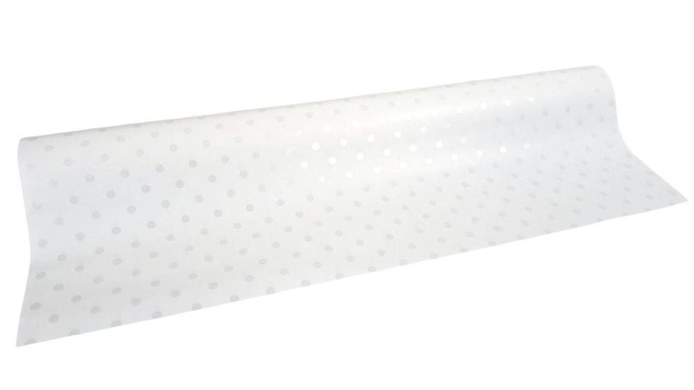 Role fólie 50cm x 9,1m puntík, bílá