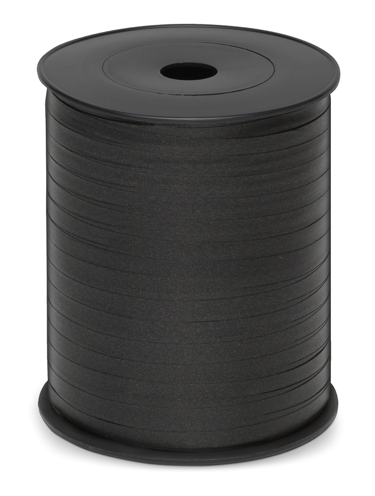 Stuha plastová liscio,  4,75cm x 500m černá