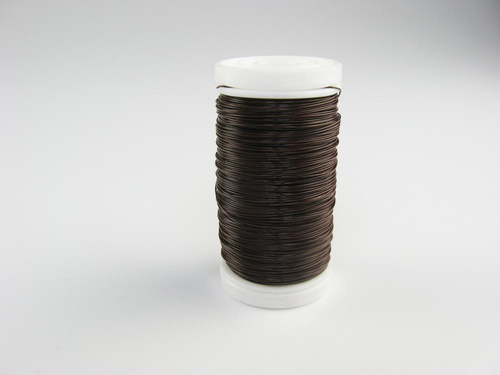 Drát myrtový, 0,35 mm, 100 g, hnědá