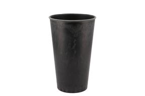 Plast-váza MELAMINE, Ø 15 cm, v. 24 cm, šedá antracitová