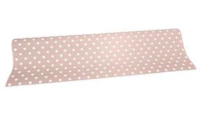 Role fólie 50cm x 9,1m puntík, pudrová