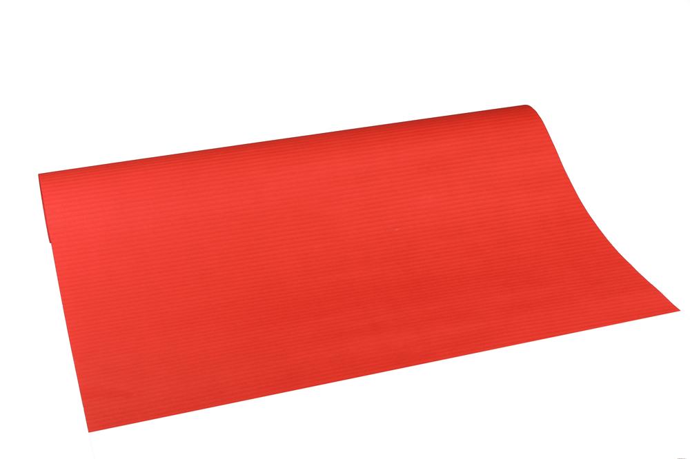 Papír aranžovací vlnitý, role 50cm x 10m - červená 22