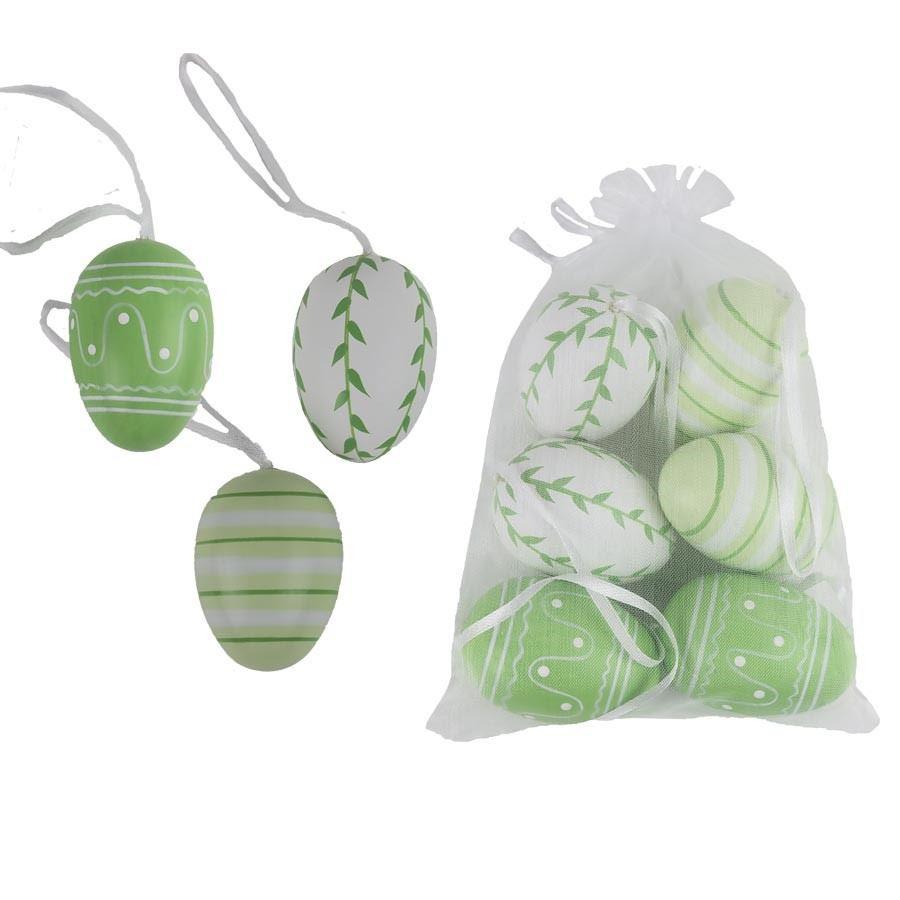 Dekorační vajíčka, 6 ks X4772