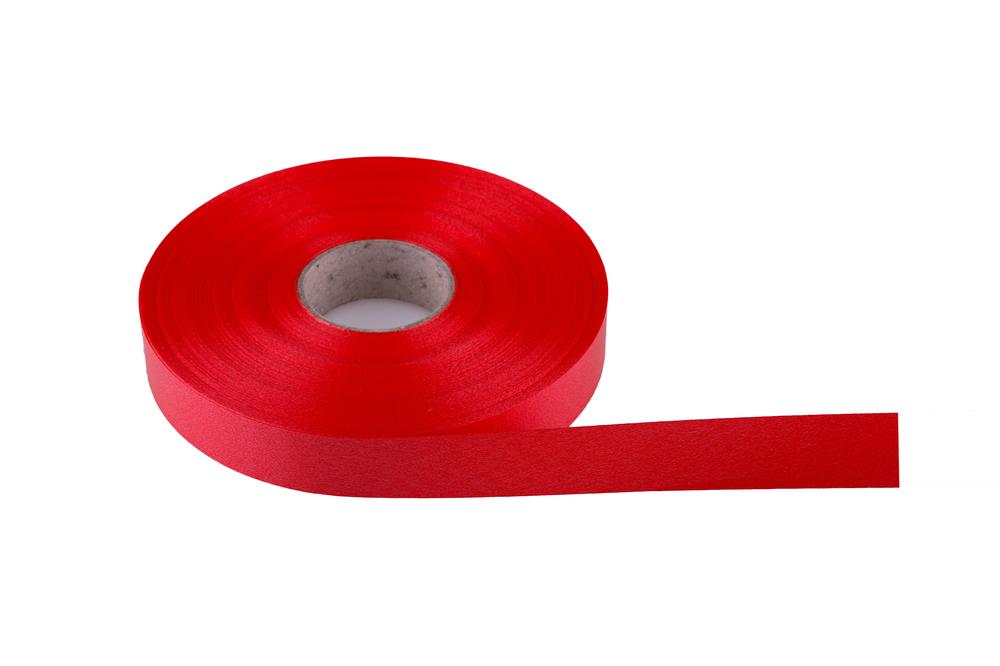 Stuha plastová senza  1,9cm x 100m, červená