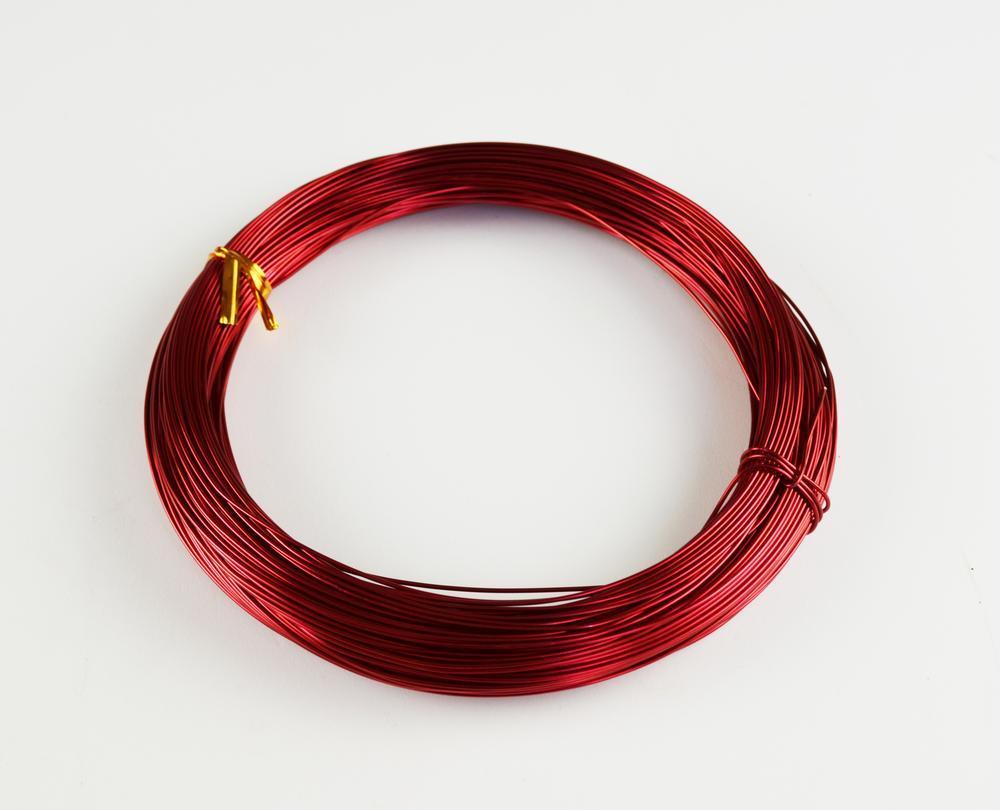Drát hliníkový OASIS®, 1 mm, 60 m, červená