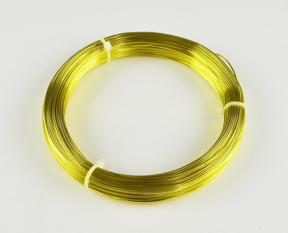 Drát hliníkový OASIS®, 1 mm, 60 m, žlutá světlá