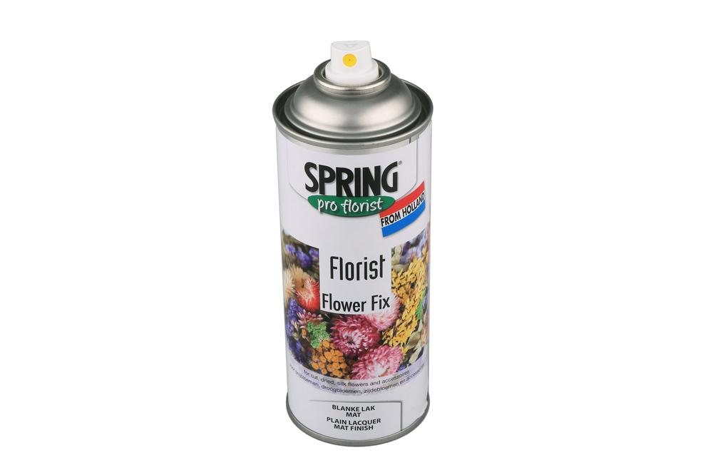 Barva ve spreji SPRING FLOWER FIX, matný bezbarvý lak, univerzální, 400 ml