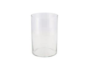 Sklo-váza CYLINDER silo, Ø 12 cm, v. 15 cm. čirá